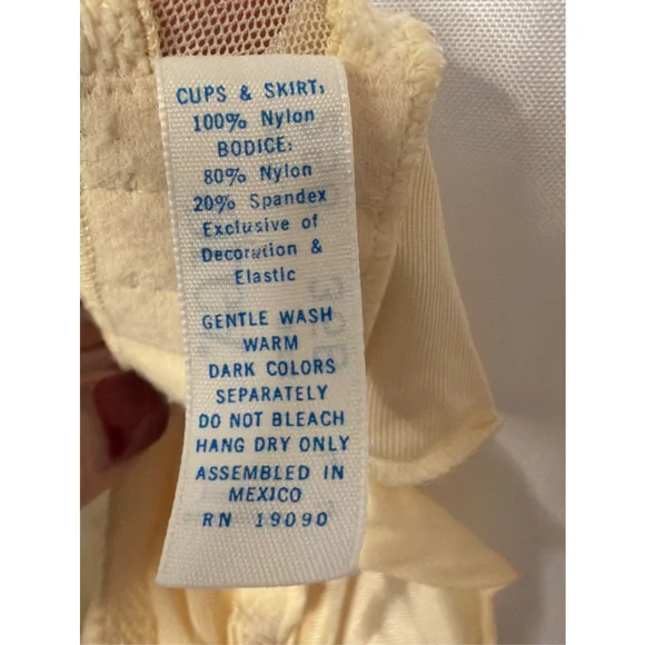 Vintage Olga Babydoll Full Slip Lace Chemise Lingerie Size 36B 1960’s Boudoir